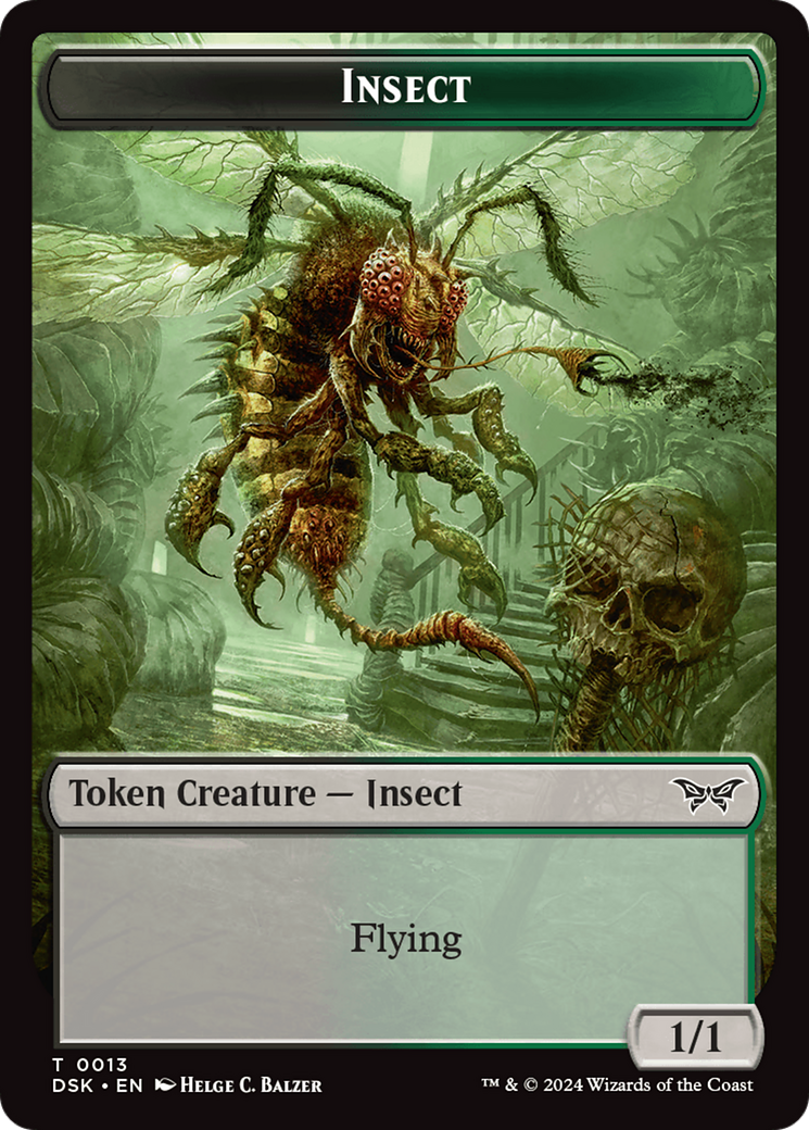 Insect (0013) Token [Duskmourn: House of Horror Tokens]