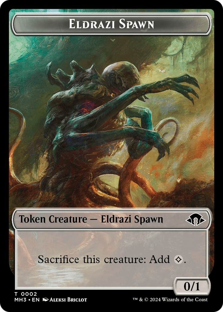 Eldrazi Spawn // Energy Reserve Double-Sided Token [Modern Horizons 3 Tokens]