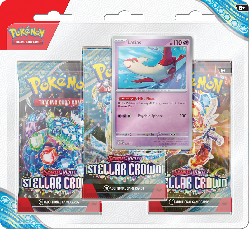 Scarlet & Violet: Stellar Crown - 3 Pack Blister (Latias)