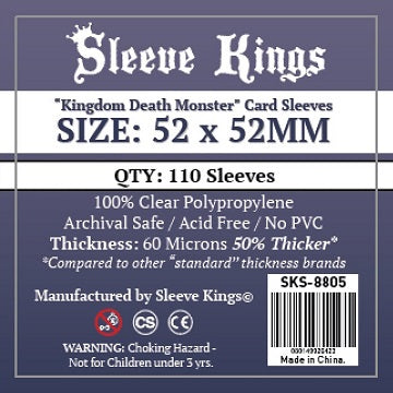 Sleeve Kings Kingdom Death Monster Card Sleeves 52MM x 52MM (110 CT)