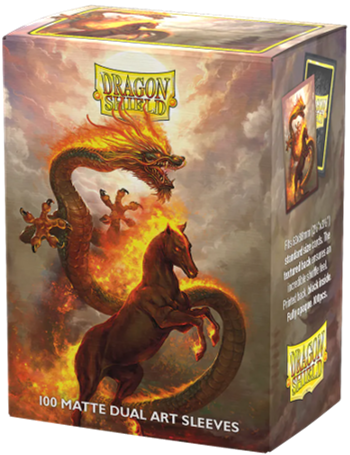 Dragon Shield Dual Matte Art Sleeves - Fire Horse 2026