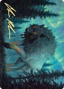 Sarulf, Realm Eater Art Card (Gold-Stamped Signature) [Kaldheim Art Series]