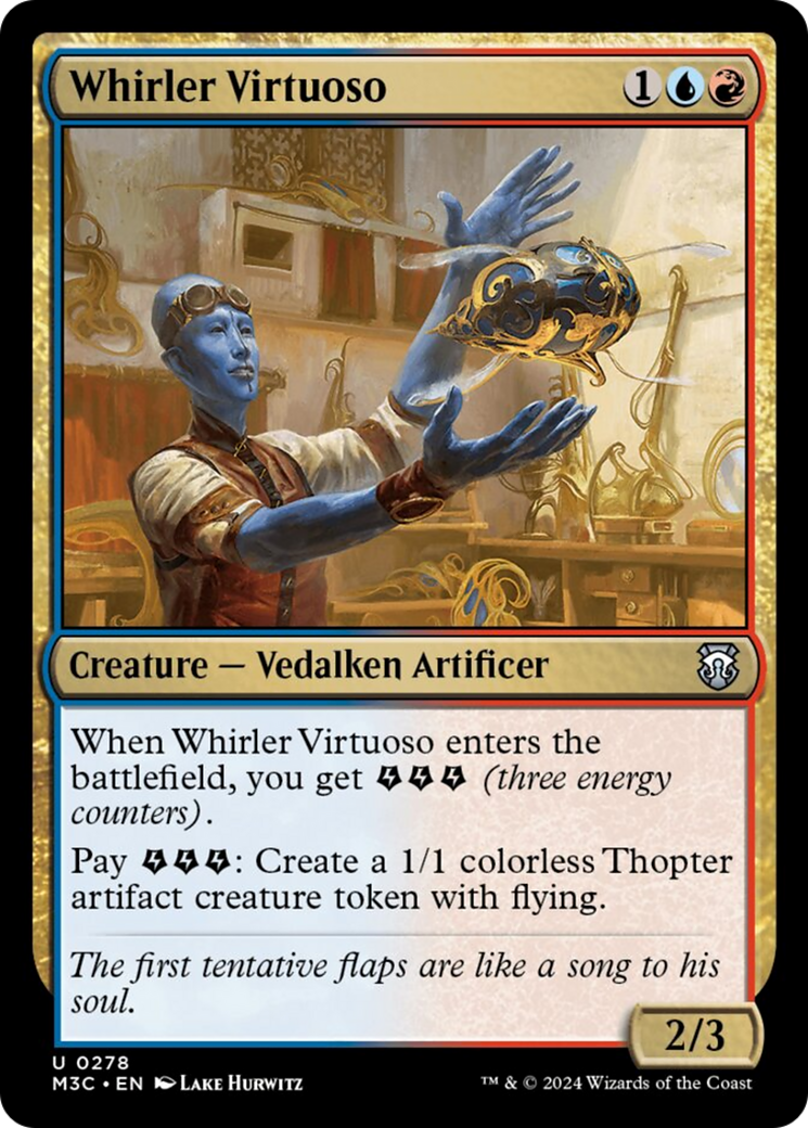 Whirler Virtuoso (Ripple Foil) [Modern Horizons 3 Commander]