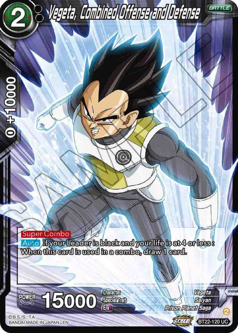 Vegeta, Combined Offense and Defense (BT22-120) [Critical Blow]