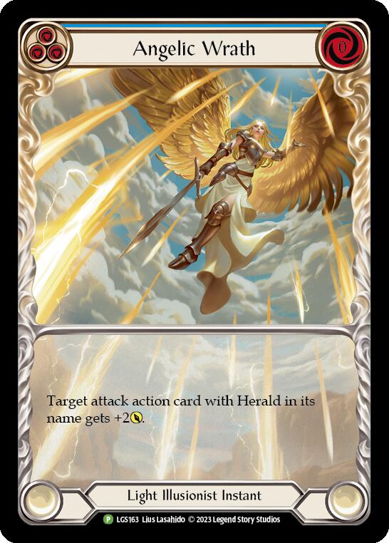 Angelic Wrath (Blue) [LGS163] (Promo)  Rainbow Foil