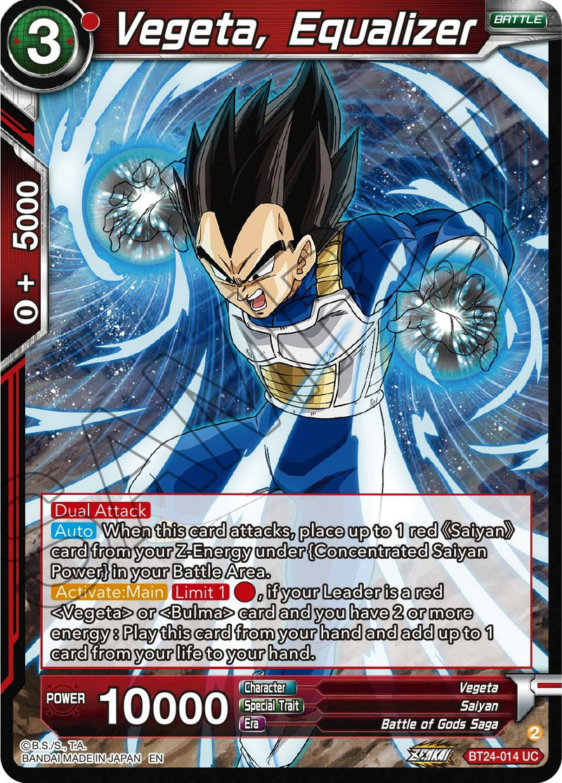 Vegeta, Equalizer (BT24-014) [Beyond Generations]