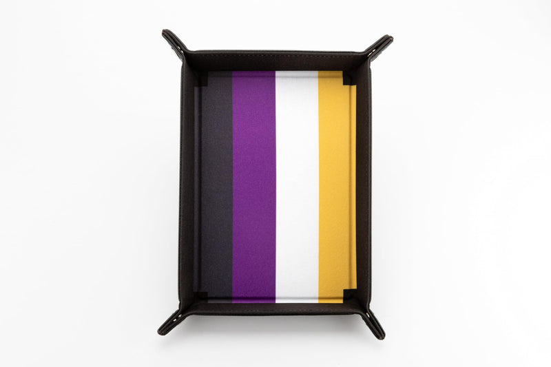 Pride Folding Dice Tray - Nonbinary Pride Flag