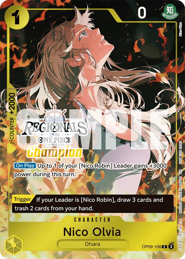 Nico Olvia (Online Regional Champion Card Set 2025 Vol.1) [One Piece Promotion Cards]