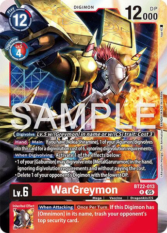 WarGreymon [BT22-013] [Cyber Eden]
