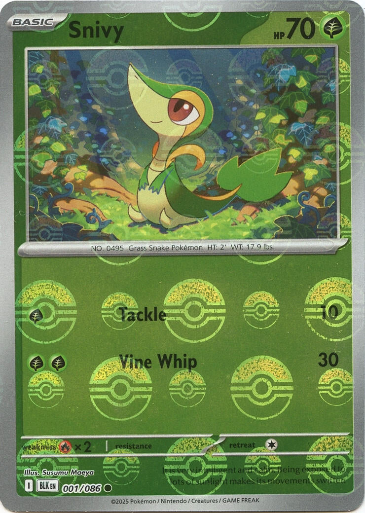 Snivy (001/086) (Poke Ball Pattern) [Scarlet & Violet: Black Bolt]