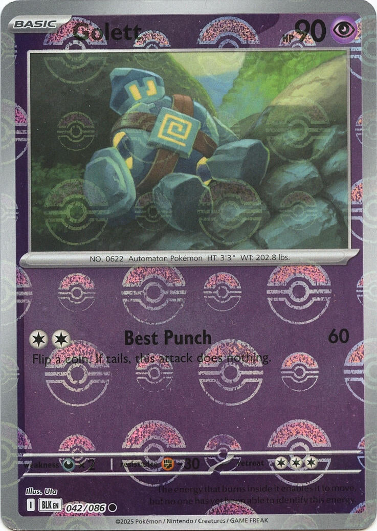Golett (042/086) (Poke Ball Pattern) [Scarlet & Violet: Black Bolt]