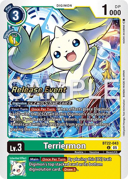 Terriermon [BT22-043] [Cyber Eden Release Event Cards]