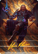 Tezzeret, Cruel Captain Art Card (1/54) (Gold-Stamped Signature) [Edge of Eternities Art Series]