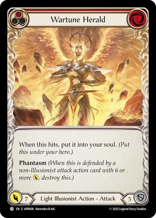 Wartune Herald (Red) [APR008] (Armory Deck: Legends Prism)