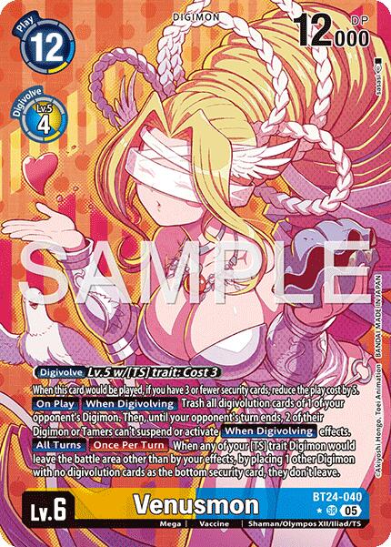 Venusmon [BT24-040] (Alternate Art) [Time Stranger]