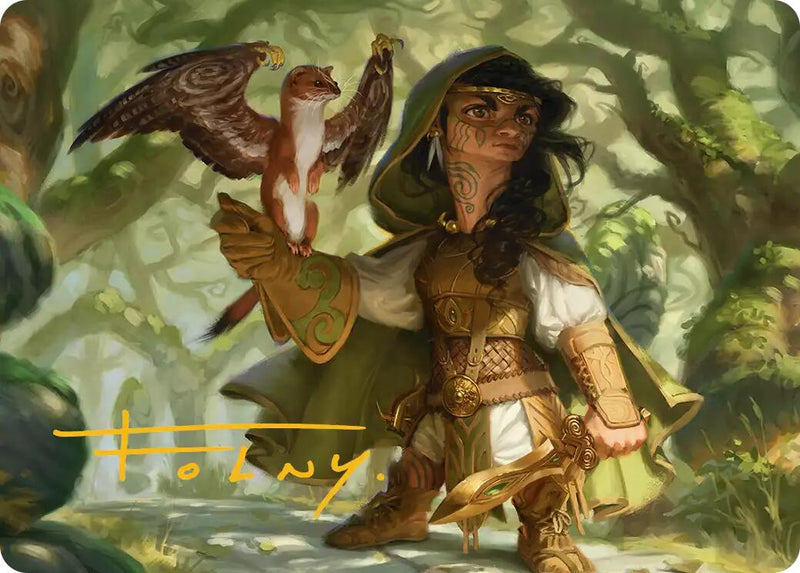 Crossroads Watcher Art Card (Gold-Stamped Signature) [Lorwyn Eclipsed Art Series]