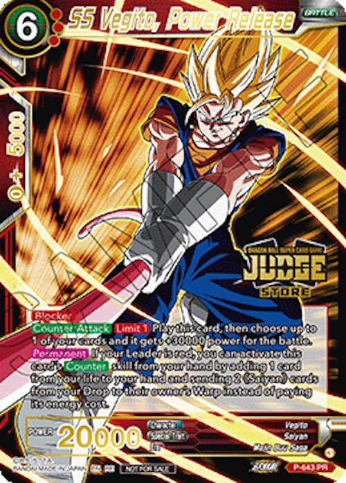 SS Vegito, Power Release (Judge Pack Vol.18) (Store) (P-643) [Judge Promotion Cards]