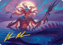 Eclipsed Merrow Art Card (Gold-Stamped Signature) [Lorwyn Eclipsed Art Series]