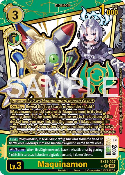 Maquinamon [EX11-027] (Rare Pull) [Dawn of Liberator]