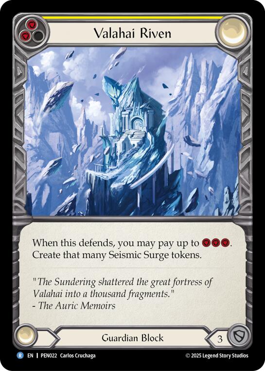 Valahai Riven (Yellow) (Regular) [PEN022] (Compendium of Rathe)