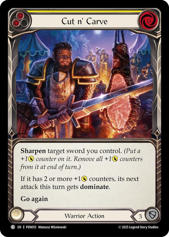 Cut N Carve (Yellow) (Regular) [PEN055] (Compendium of Rathe)