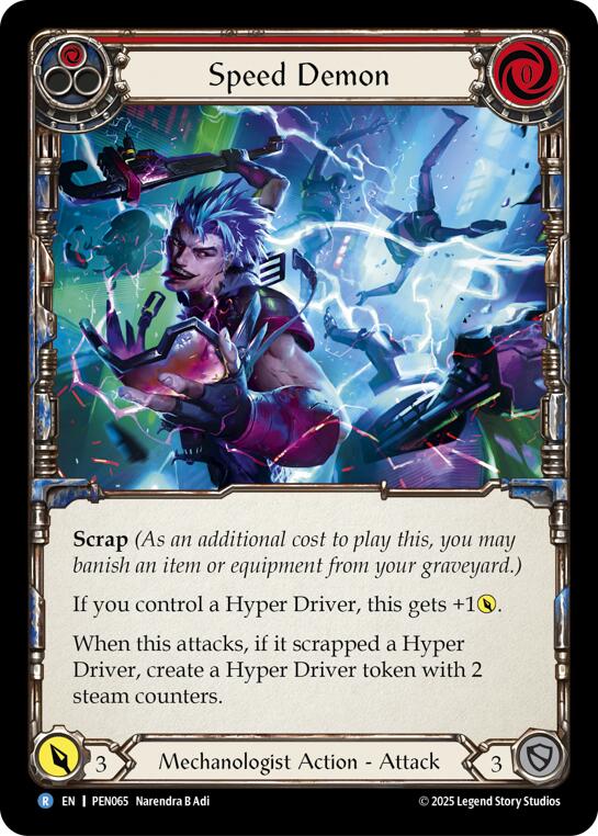 Speed Demon (Red) (Regular) [PEN065] (Compendium of Rathe)