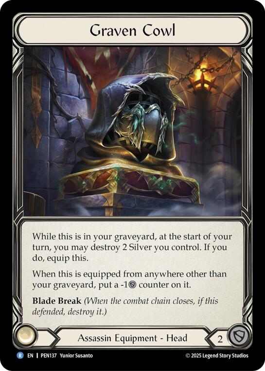 Graven Cowl [PEN137] (Compendium of Rathe)  Cold Foil