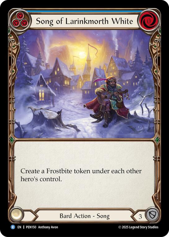 Song Of Larinkmorth White (Blue) (Regular) [PEN150] (Compendium of Rathe)