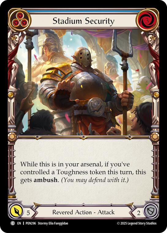 Stadium Security (Blue) (Regular) [PEN296] (Compendium of Rathe)