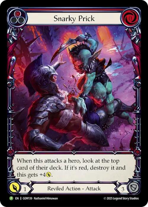 Snarky Prick [GEM139] (GEM Pack 4)  Rainbow Foil