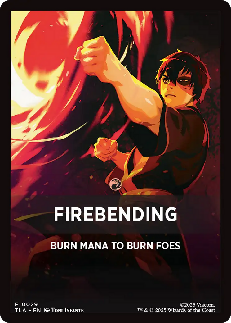 Firebending Theme Card (0029) [Avatar: The Last Airbender Tokens]