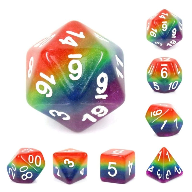 Rainbow RPG Dice Set