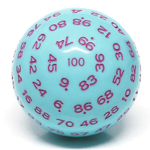 100 Sided Die - Blue Jay