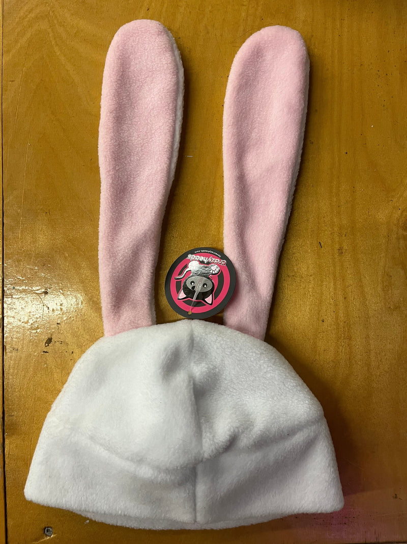 Crazyheads Hat - White Bunny