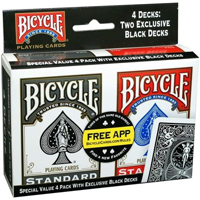 Bicycle Playing Cards: Value Pack - 4 Standard Decks