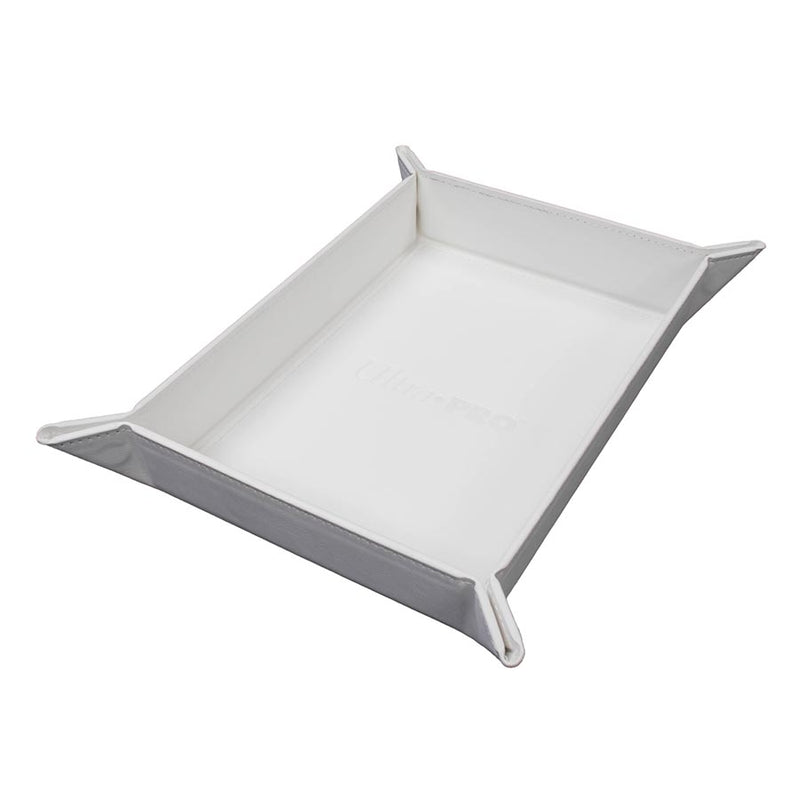 Vivid Foldable Magnetic Dice Tray: White