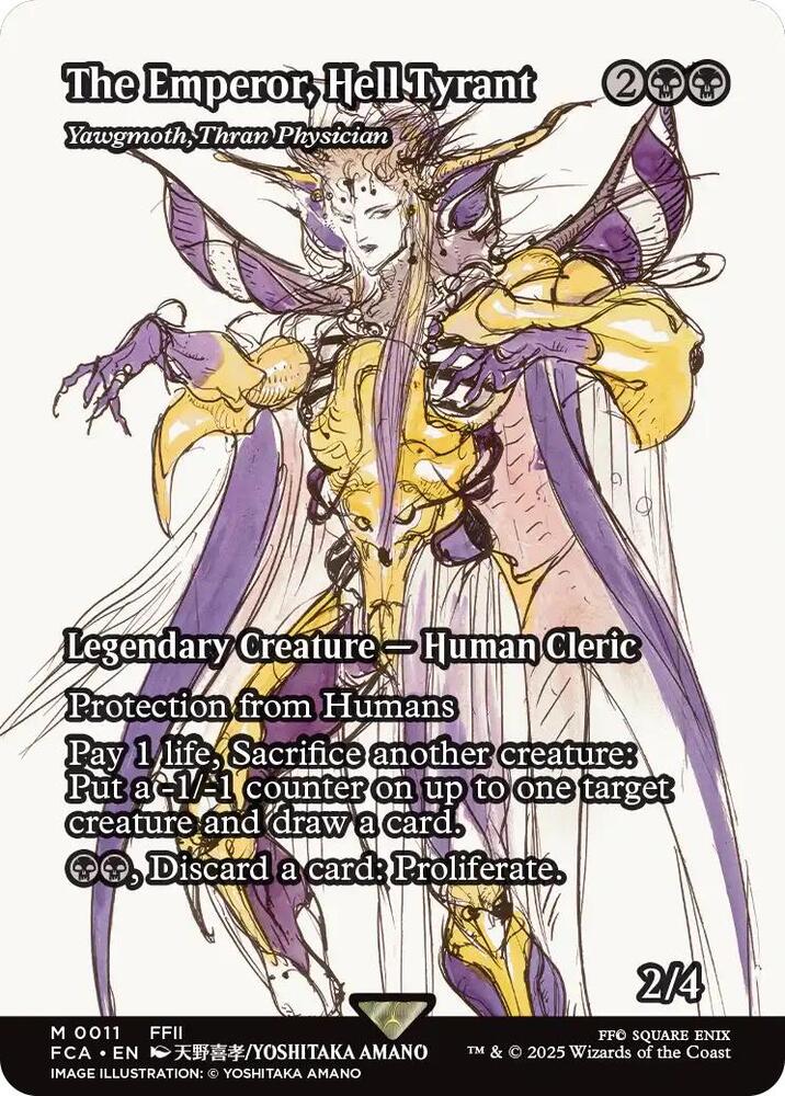The Emperor, Hell Tyrant - Yawgmoth, Thran Physician (Showcase) [FINAL FANTASY : Through the Ages]