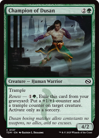 Champion of Dusan [Tarkir: Dragonstorm]