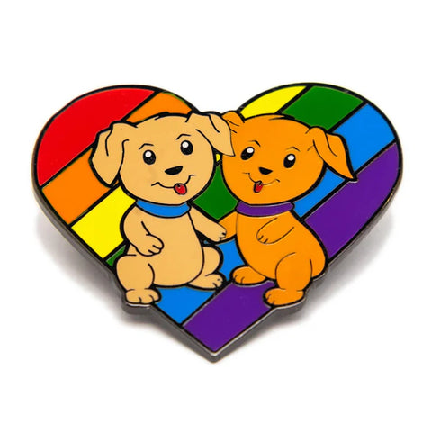 Enamel Pin: Pride Puppies