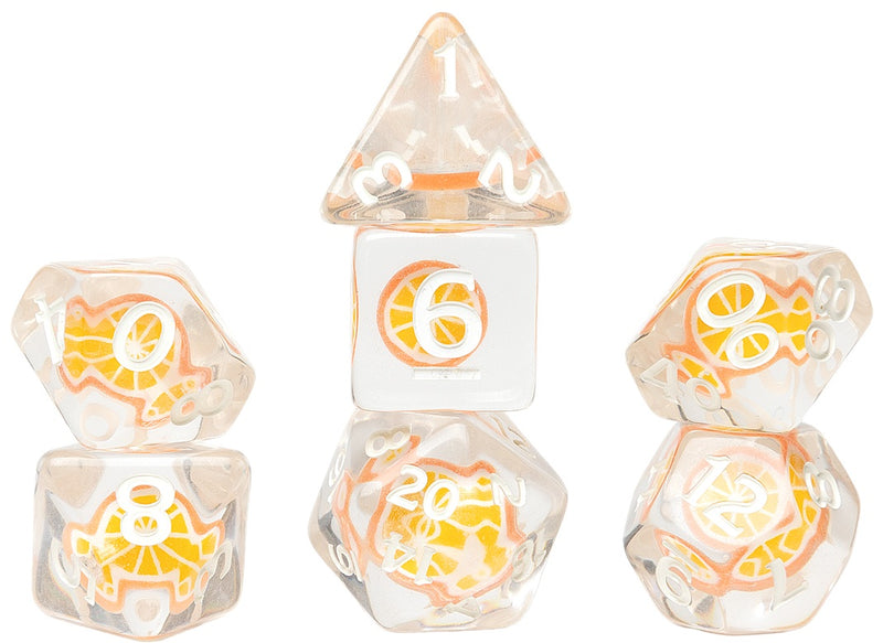 Sirius Dice - Dice Set - Fruit Slice - Orange