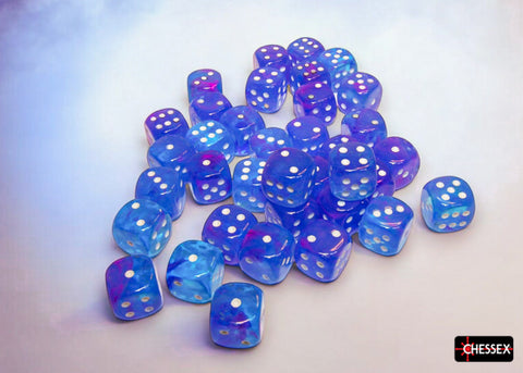 36 Nebula Aura/White 12mm D6 Set - CHX27967