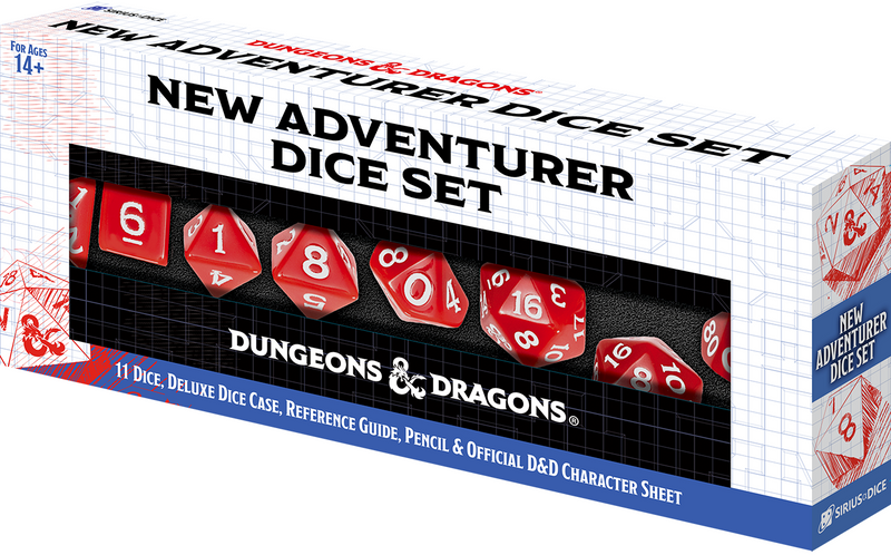 D&D New Adventurer Dice Set: Red