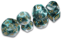 Funky 7-Die Set Thracian Smoky Sacrifice DCC Dice