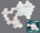Role 4 Initiative - Dry Erase 6 inch Wihte Hex Dungeon Tiles  - Pack of 33