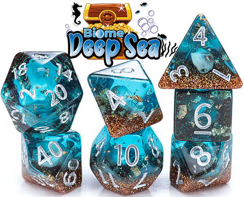 Inclusion Dice - Biome Deep Sea 7-Die Set