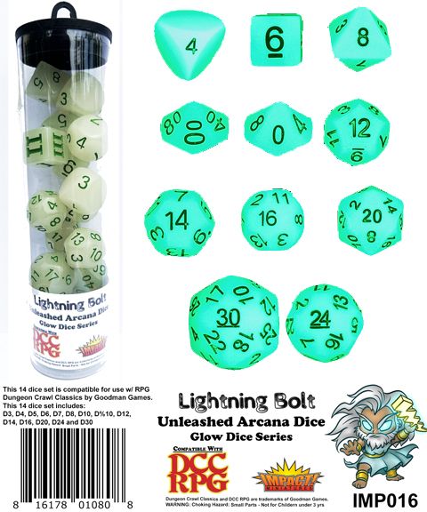 Dungeon Crawl Classics Dice: Lightning Bolt