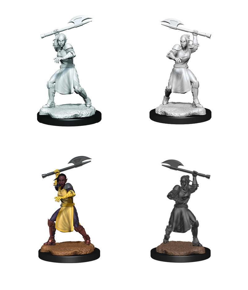 Critical Role Unpainted Miniatures: Half-Elf Echo Knight and Echo (Female)