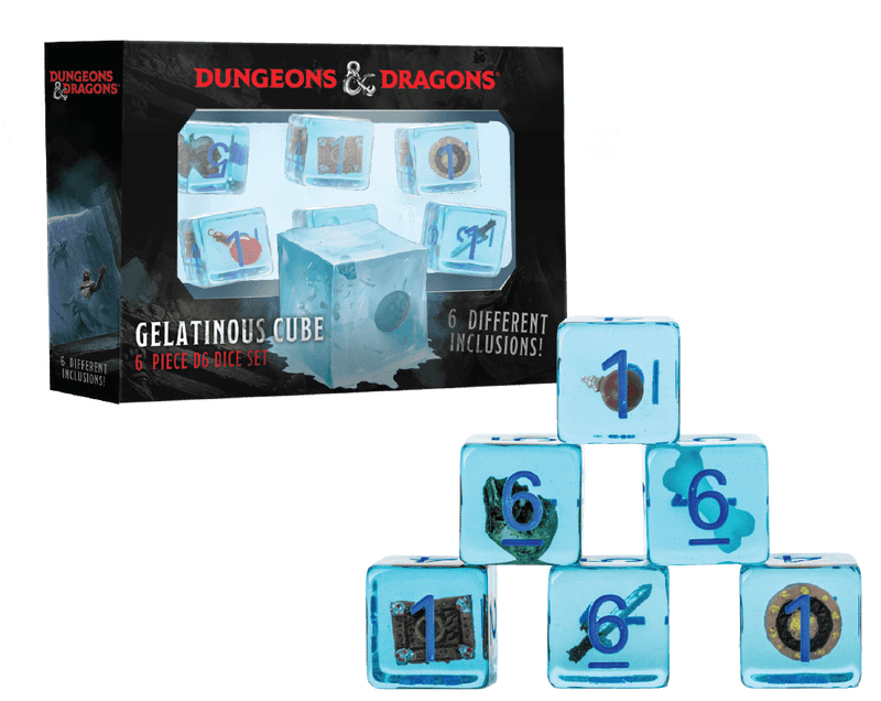 Dungeons & Dragons - Gelatinous Cube 6 Piece D6 Dice Set