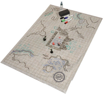 AP Enhance Tabletop RPG Grid Mat Campaign Kit - Stone Terrain