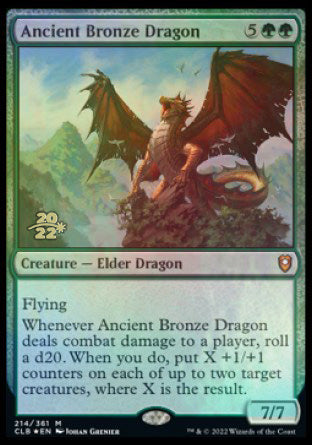 Ancient Bronze Dragon [Commander Legends: Battle for Baldur's Gate Prerelease Promos]